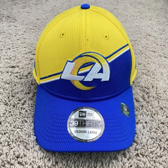 Los Angeles Rams New Era 39Thirty Hat 2023 Sidelines Alternate Blue Stretch M/L - Picture 3 of 8